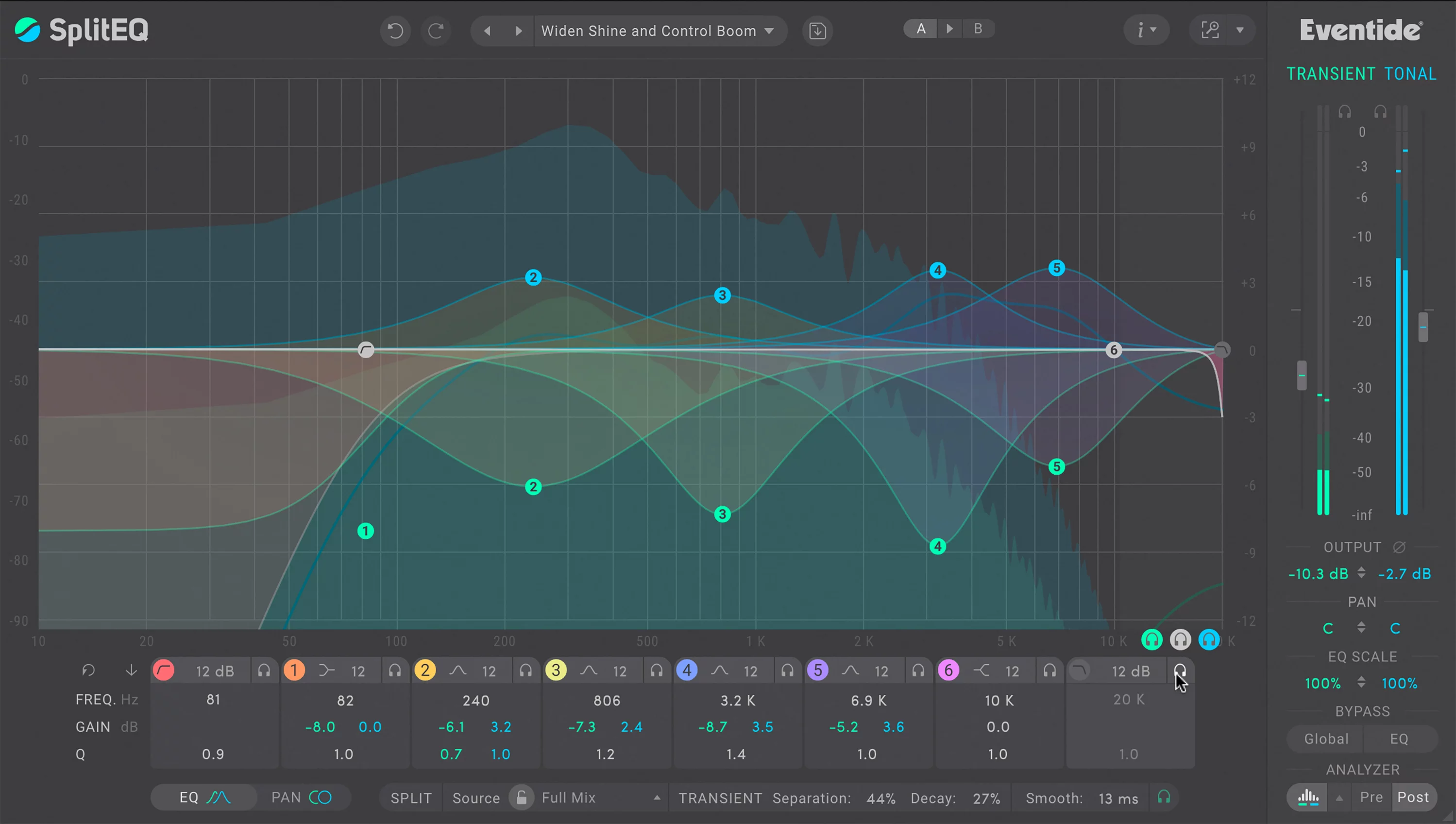 Eventide releases SplitEQ – an advanced EQ Plugin like no other